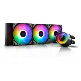 Sistema de Enfriamiento Deepcool Castle 360 color Negro RGB Cpu Amd Intel