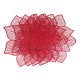 Mantel Individual Flor Navideña Rojo