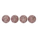 Esferas Navideñas Pink Holidays (4 Piezas)