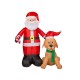 Inflable Navideño Starhaus Holidays Santa y Max