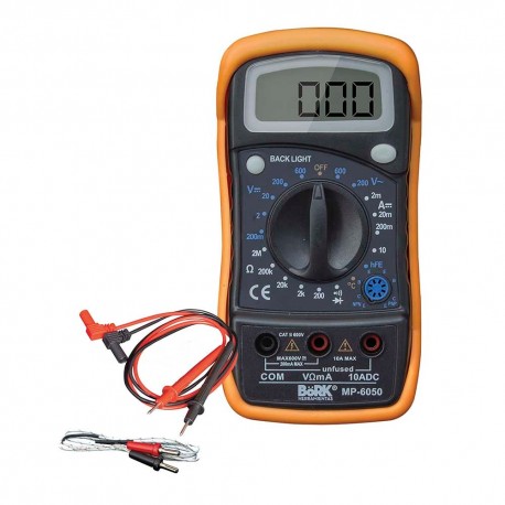 Multímetro Digital Bork Mp-6050 Pantalla LCD Alarma
